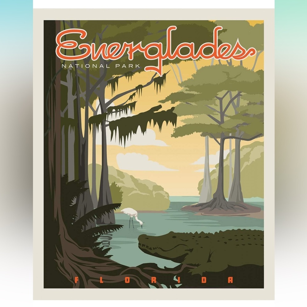 Everglades National Park Fabric Panel - Riley Blake